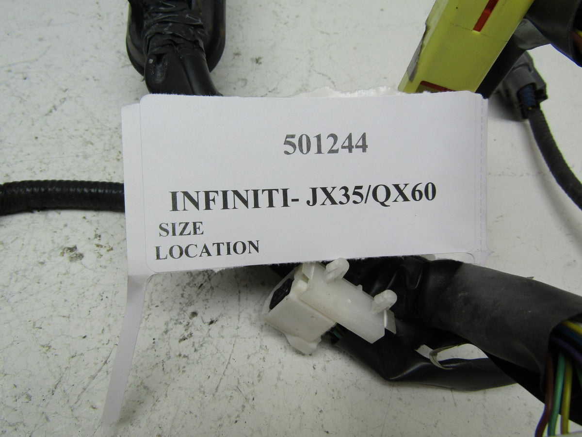 2015 Infiniti Qx60 right passenger front door wire wiring harness 24124-3ja1a