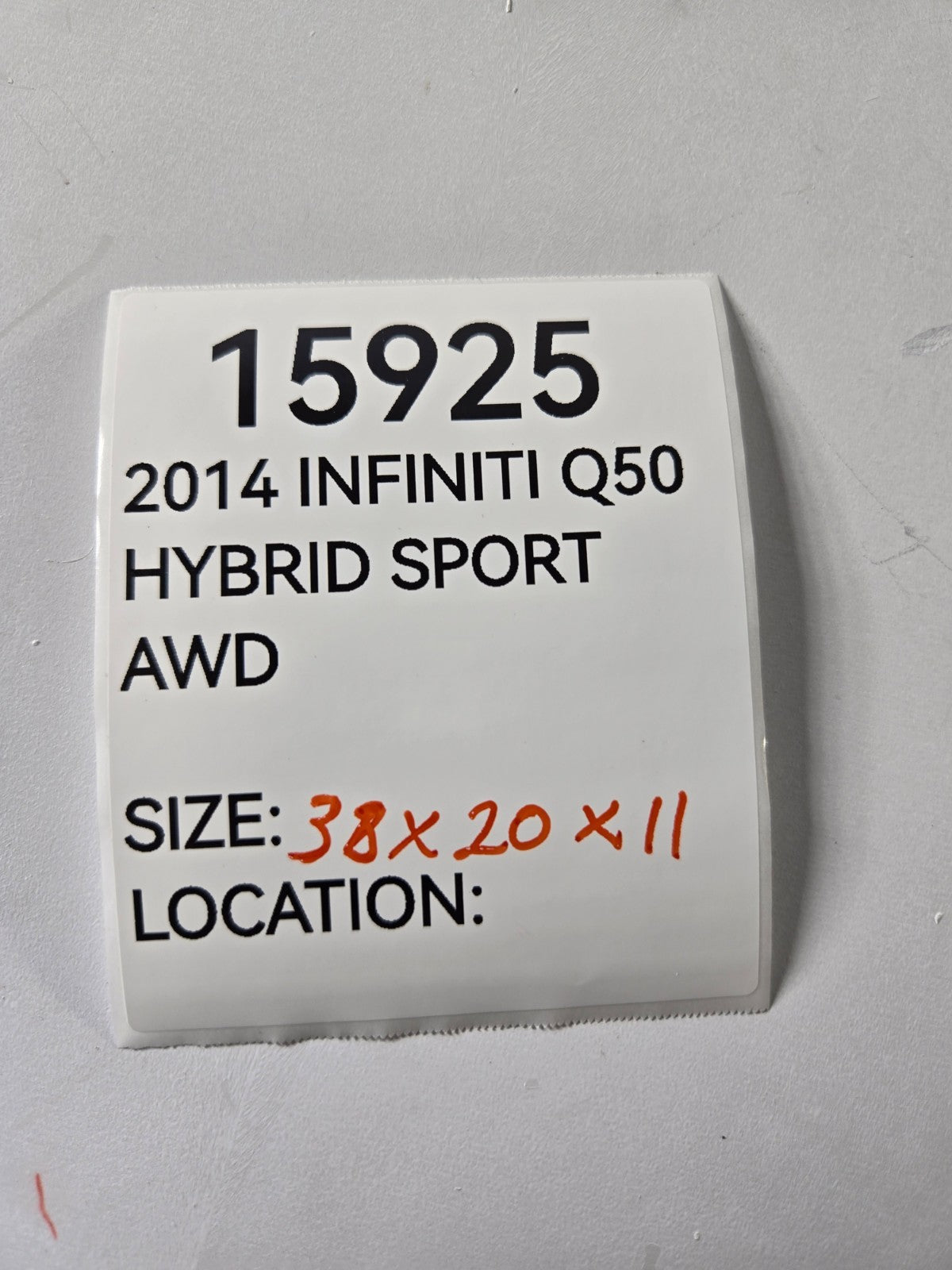 2014 2024 Infiniti Q Q50 Fuel Gas Tank Filler Neck Hose Pipe Tube OEM 172216HH0A
