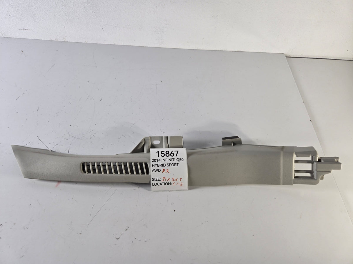 2014 2018 Infiniti Q50 Hybrid Right Passenger Rear C Pillar Lower Quarter Panel