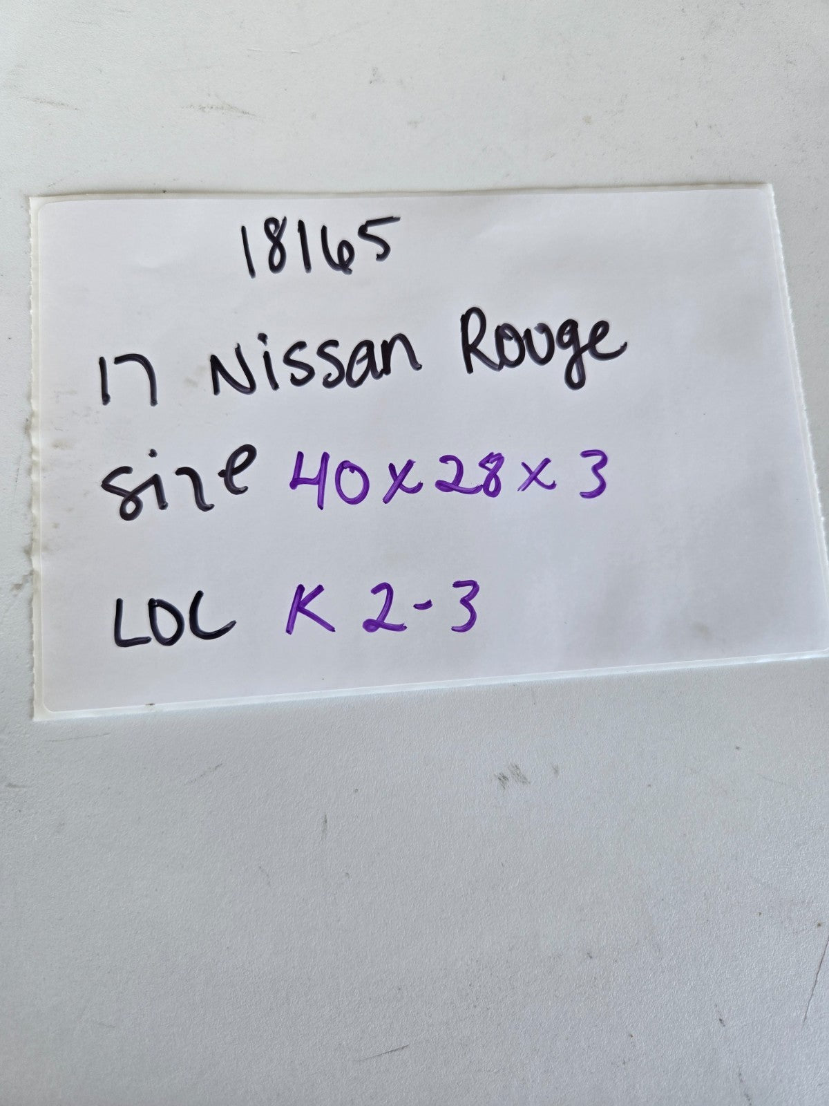 2020 Nissan Rogue panoramic REAR fixed sunroof sun moon roof glass panel OEM
