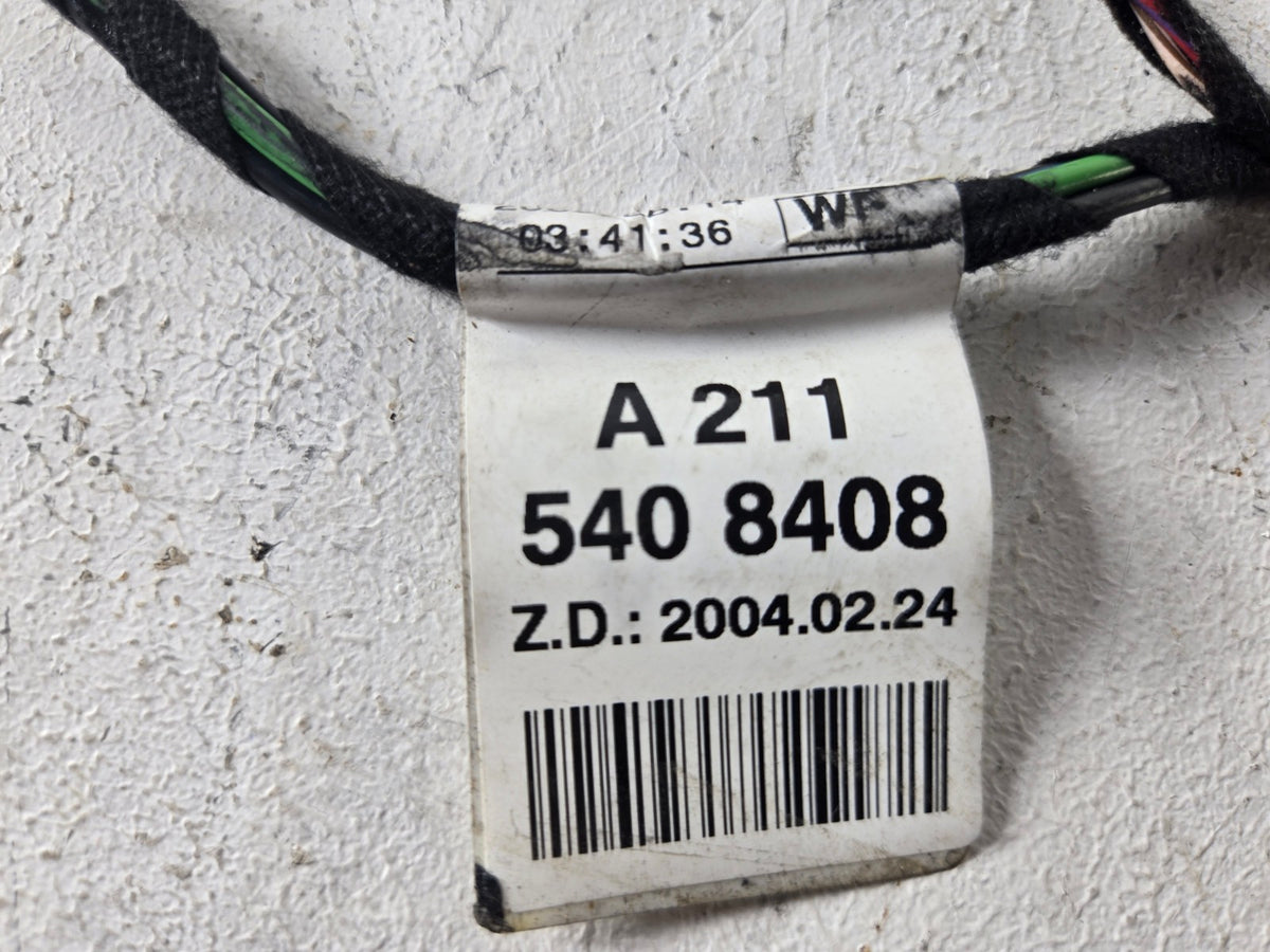 2003 2009 Mercedes Benz E500 Left Or Right Rear Door Wire Wiring Harness OEM