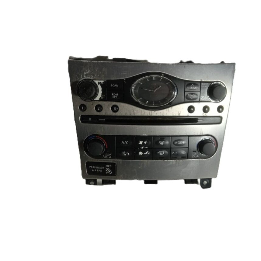 2011-2012 Infiniti G25 Dual Zone Climate Control Panel AC/Heater Radio OEM 10521
