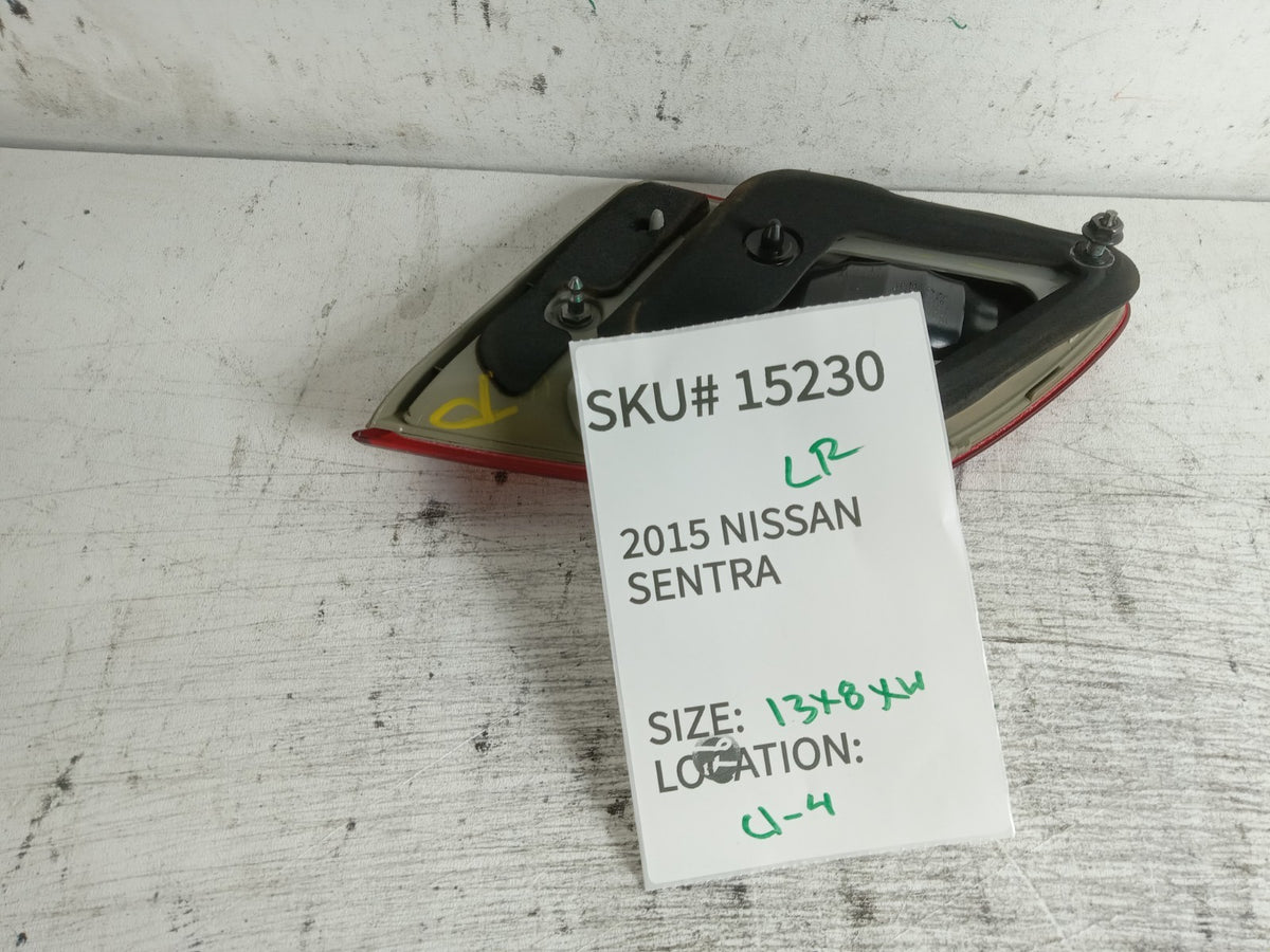 2013-2015 Nissan Sentra Left Rear Trunk Inner Tail Light 26555-3SH5A OEM 15230