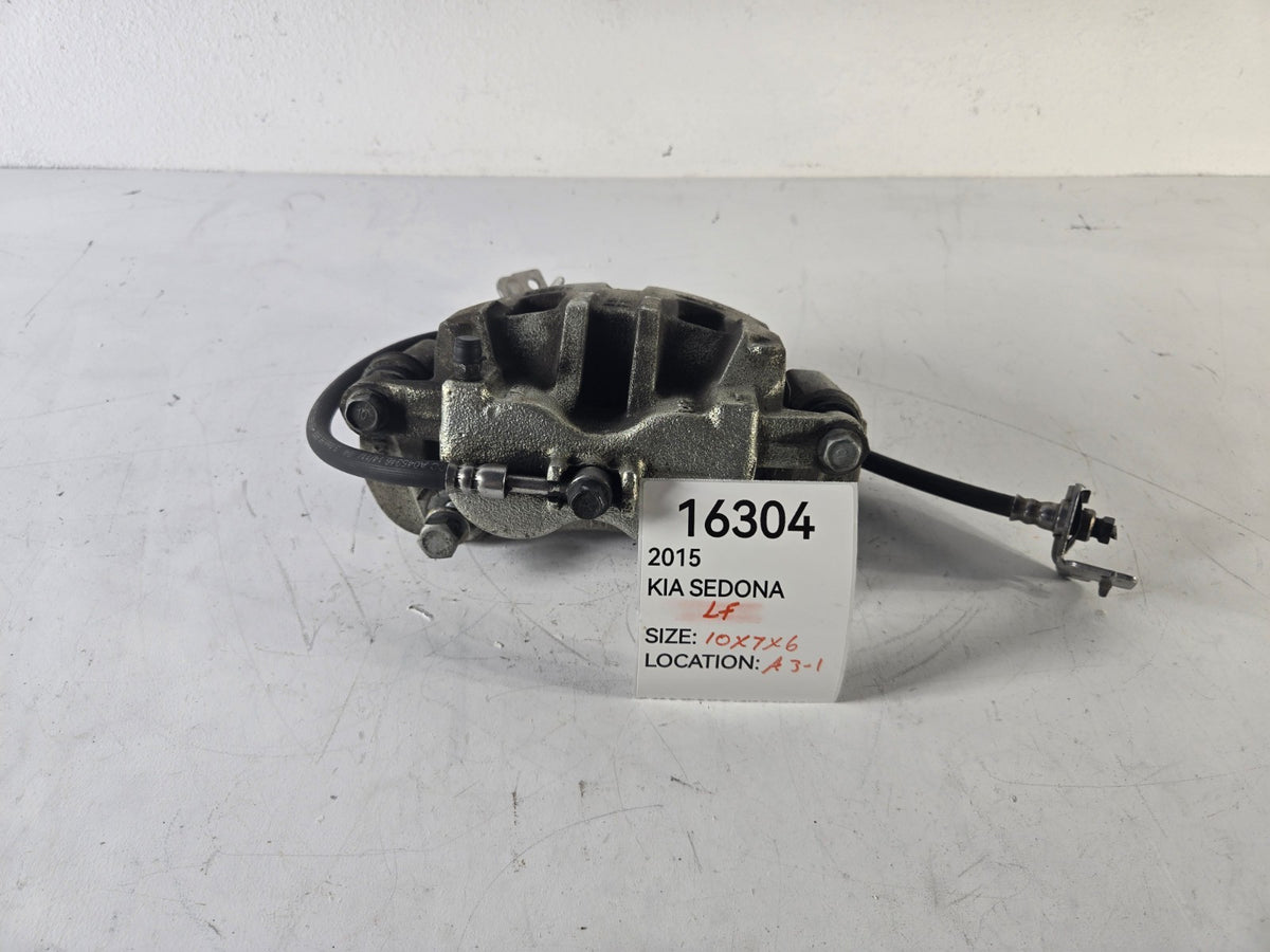 2015 2021 Kia Sedona Left Driver Side Front Wheel Brake Caliper OEM 58110A9000