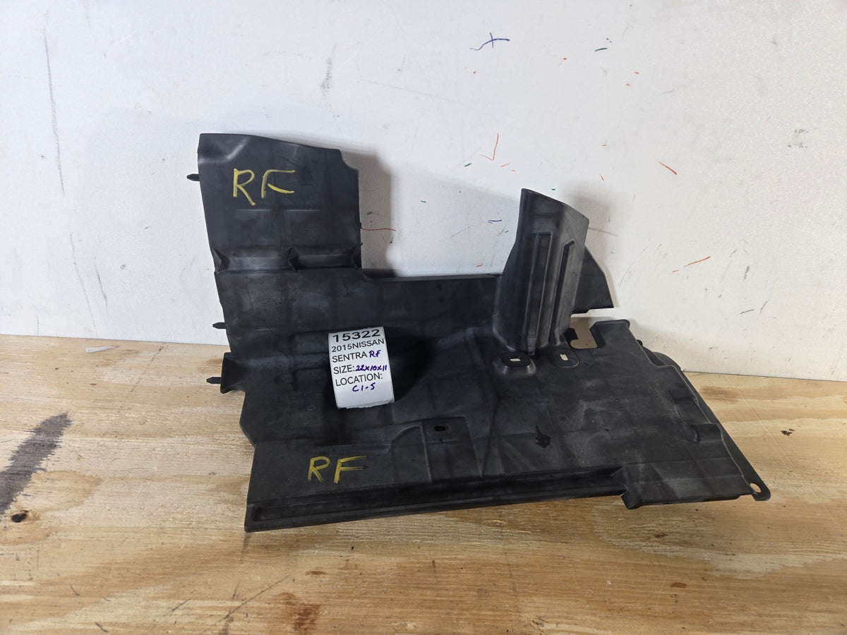 2013-2015 Nissan Sentra Radiator Core Support Air Duct Guide Right Side OEM 5322