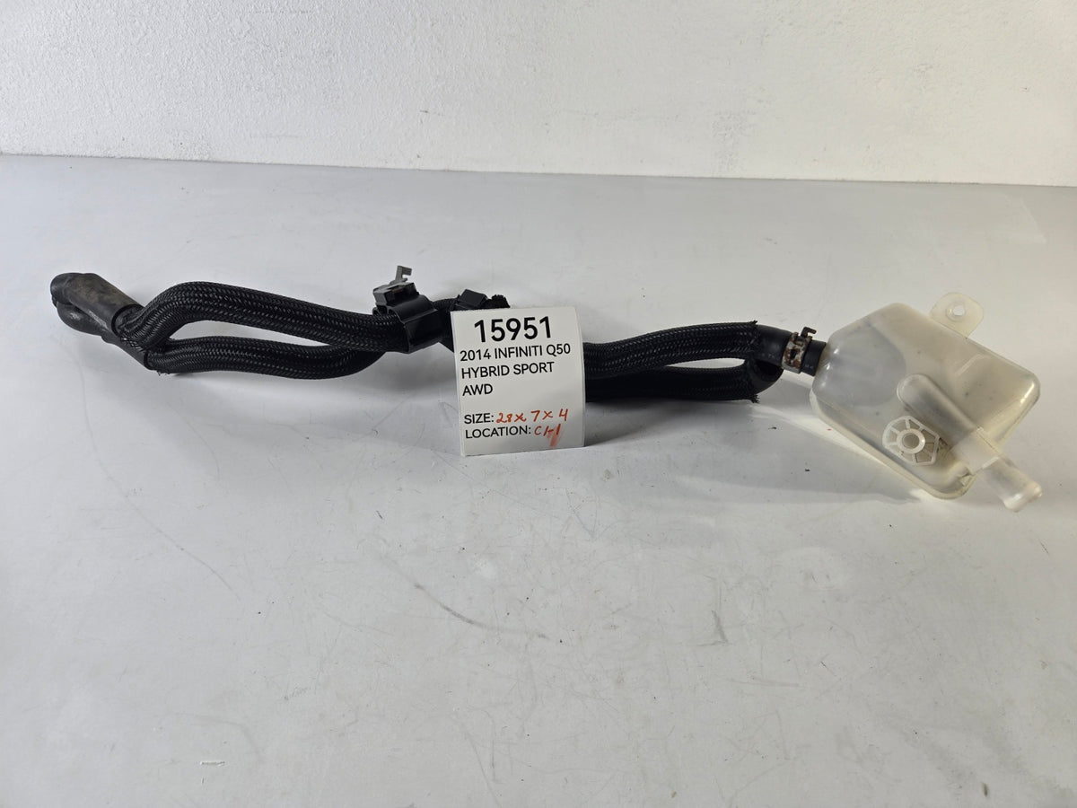 2014 2018 Infiniti Q Q50 Hybrid Coolant Inverter Reservoir Bottle Hose Pipe OEM