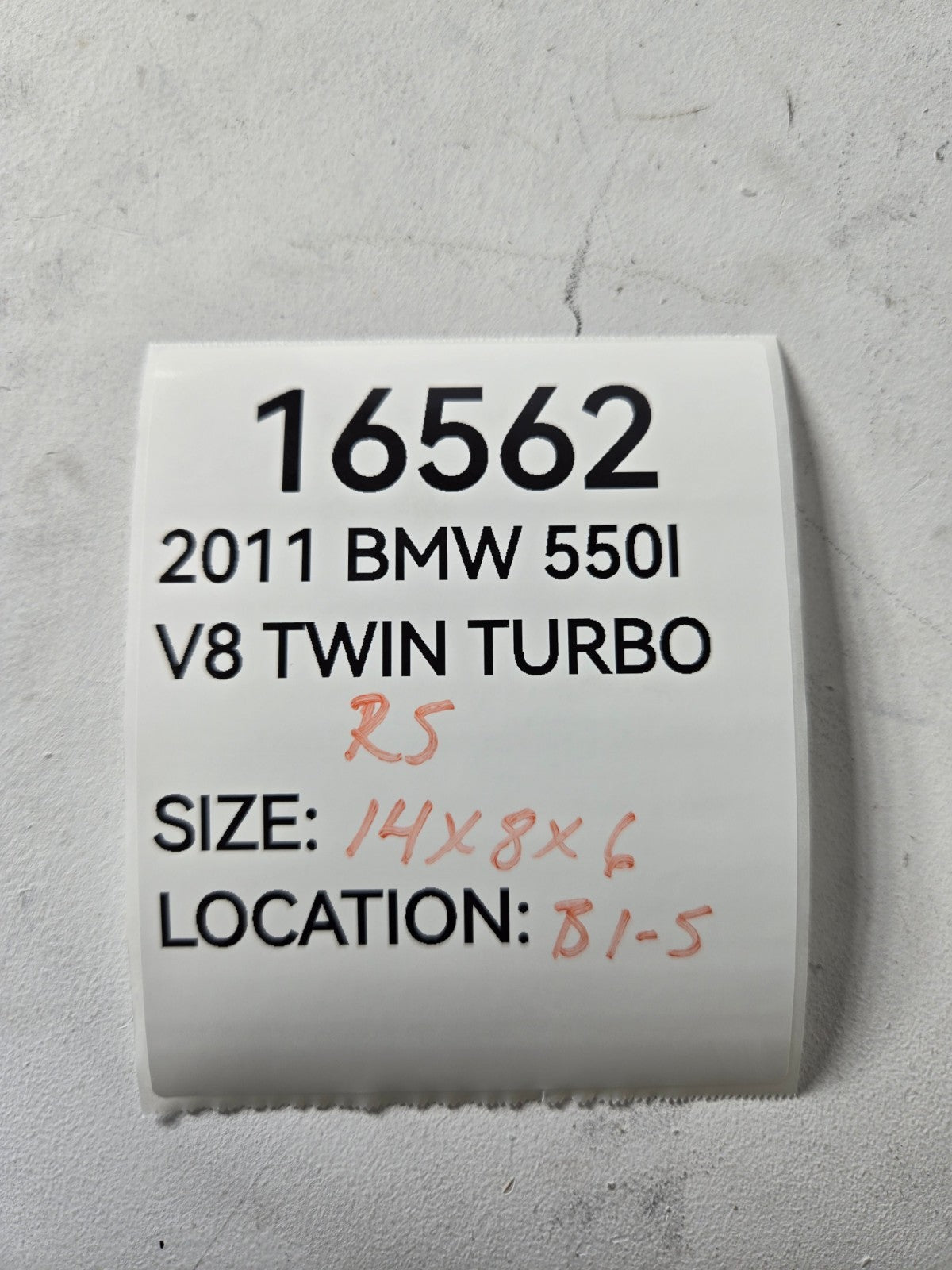 2010 2017 BMW 528i 535d 550i Right Passenger Radiator Air Duct Vent Channel OEM