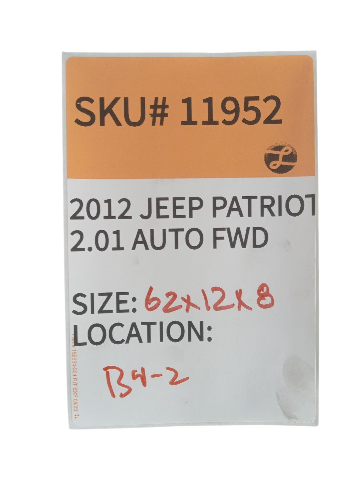 2012-2015 Jeep Patriot Left Stainless Steel Tubular Side Step OEM 11952