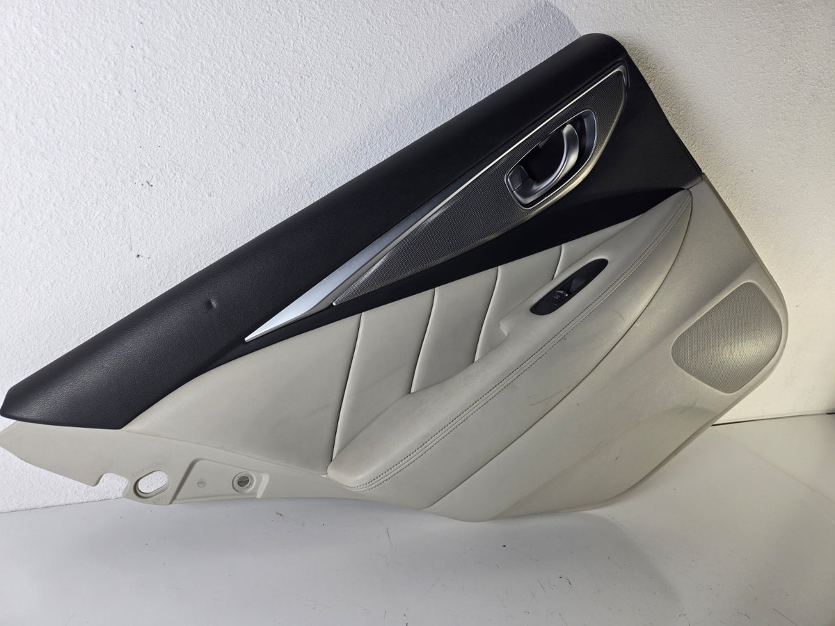 2014 2017 Infiniti Q50 Left Driver Side Rear Door Trim Panel Cover Inner OEM