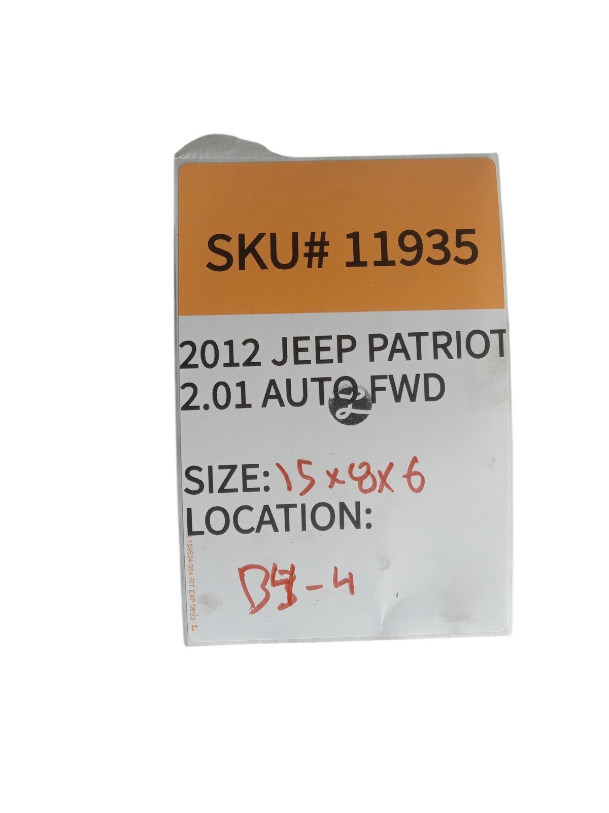2012-2015 Jeep Patriot Rear Motor Mount Bracket OEM 11935