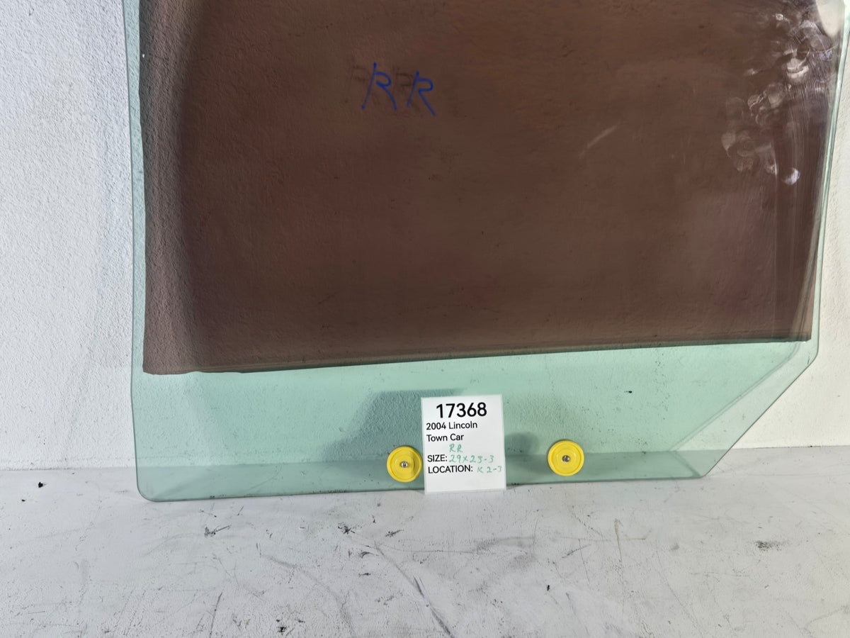 1999 2011 Lincoln Town Car Right Passenger Rear Door Window Privacy Glass OEM
