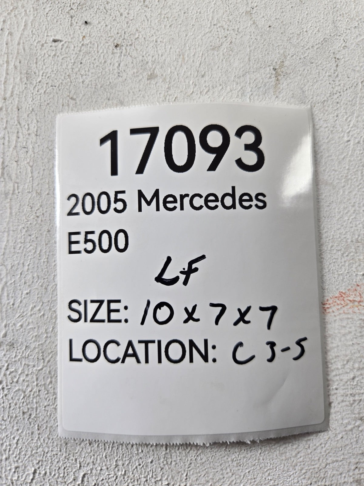 2000 2009 Mercedes Benz E430 E500 Left Driver Front Wheel Brake Caliper OEM