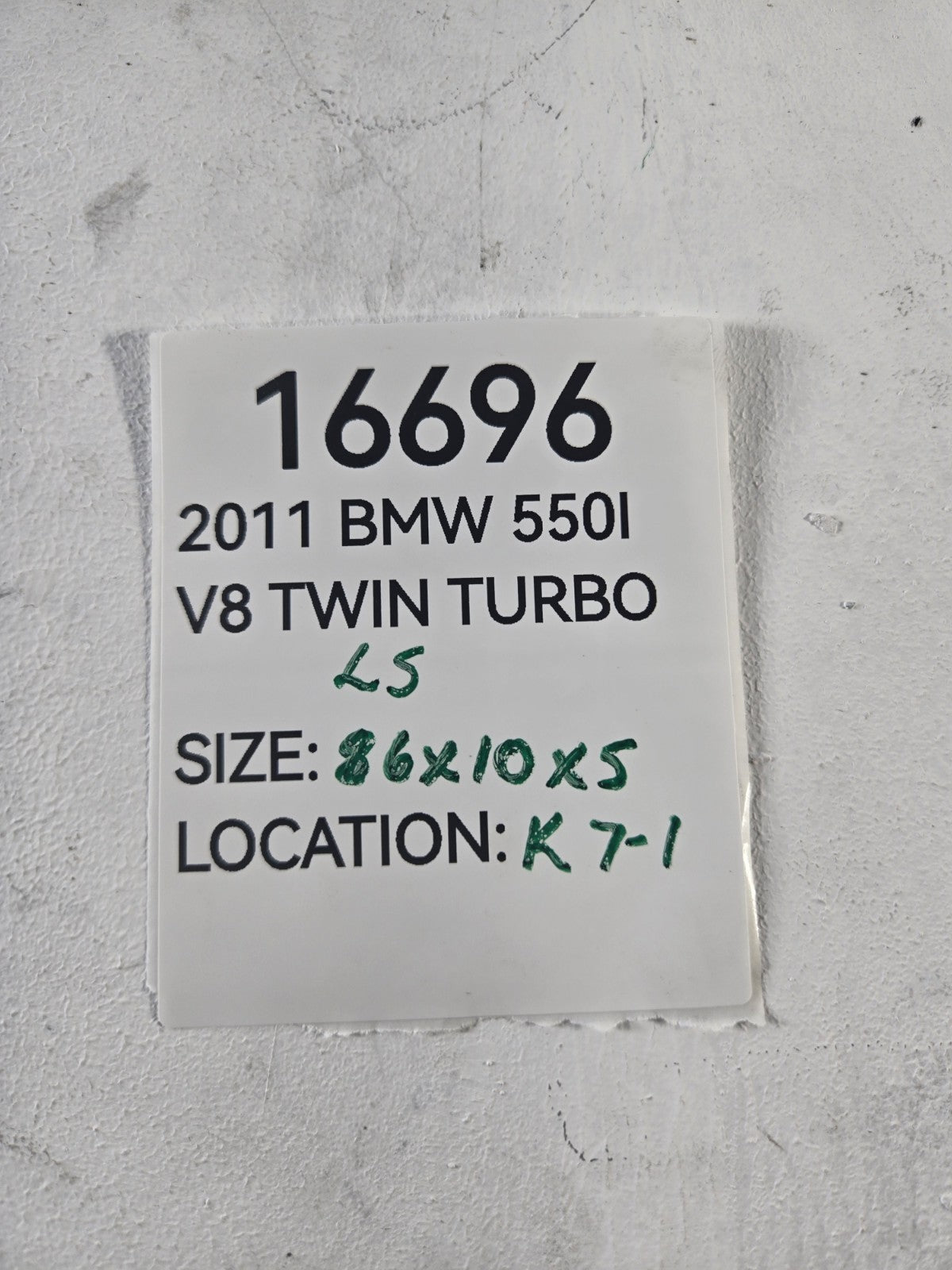 2010 2016 BMW 528i 535d 550i Left Driver Side Skirt Rocker Panel Trim OEM x