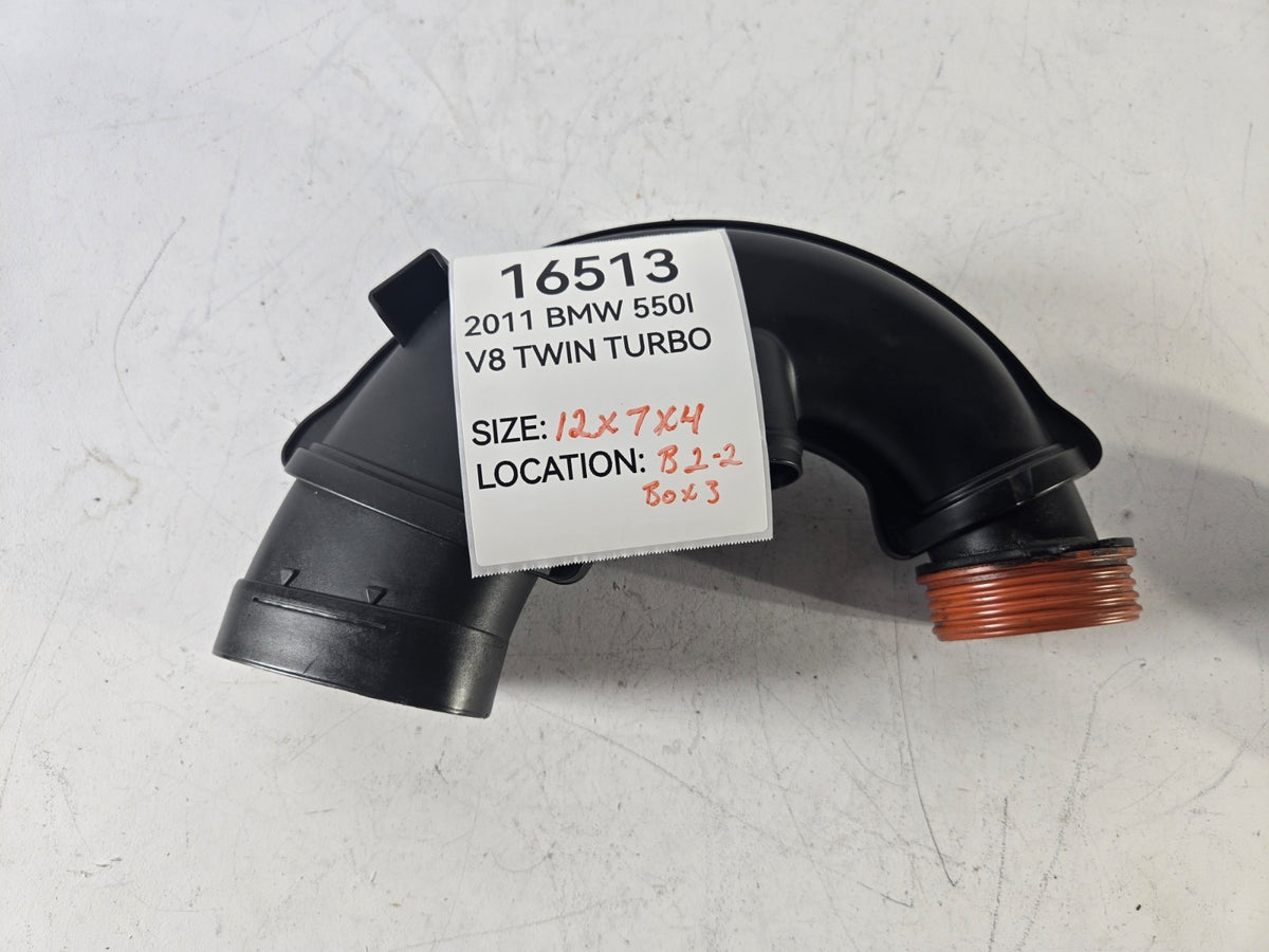 2010 2017 BMW 550i GT xDrive 4.4L Air Intake Duct Pipe Tube Left OEM 13717577452