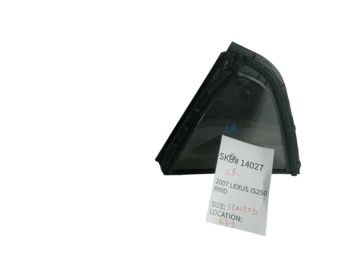 2007-2008 Lexus IS250 Rear Left Door Quarter Window Glass OEM 14027