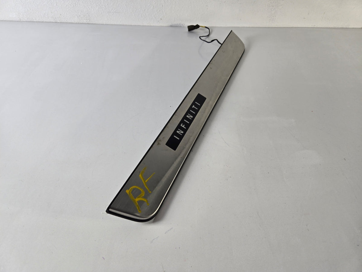 2014 2024 Infiniti Q Q50 Right Passenger Front Door Sill Scuff Plate Trim OEM