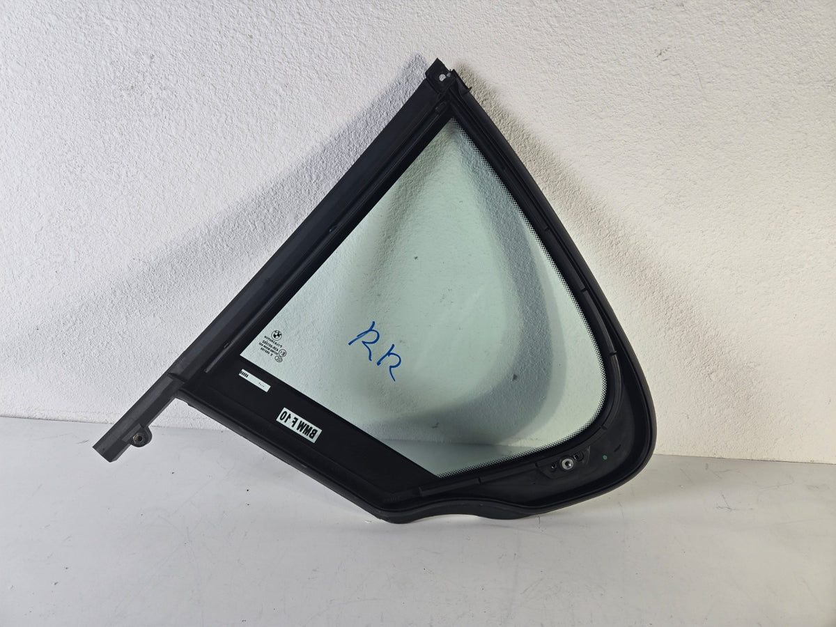 2010 2016 BMW 528i Right Passenger Rear Door Vent Quarter Glass Window OEM