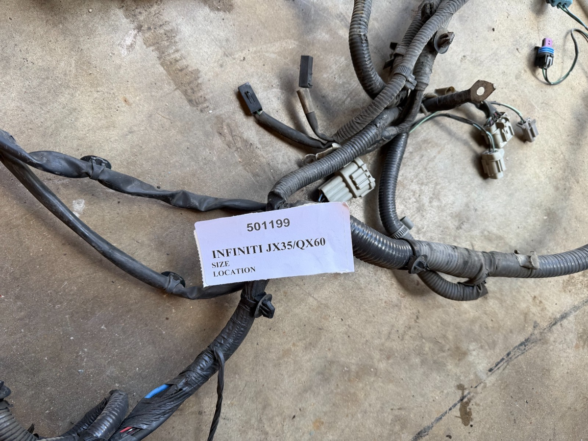 2013 Infiniti JX35 front end body wire wiring harness ab023-3ja0a fan headlight