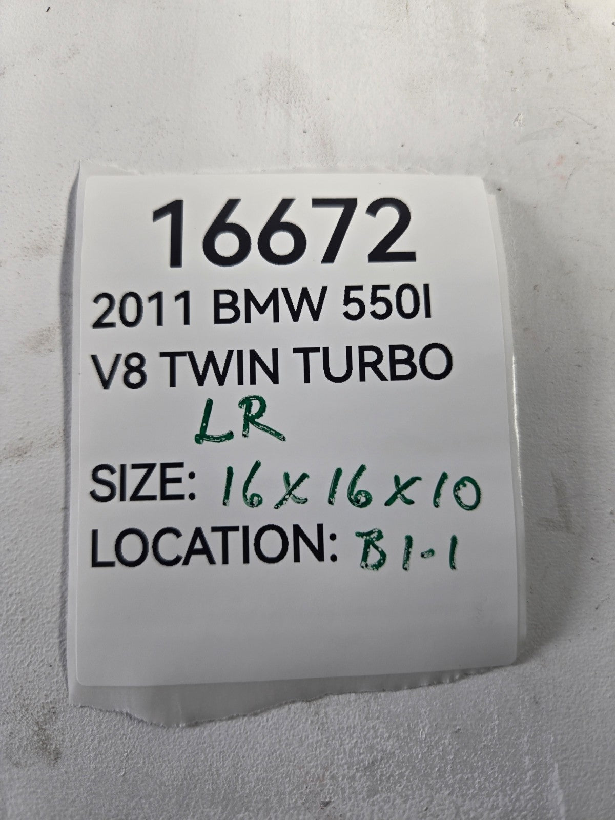 2010 2016 BMW 528i 550i Left Driver Side Rear Spindle Knuckle Hub OEM