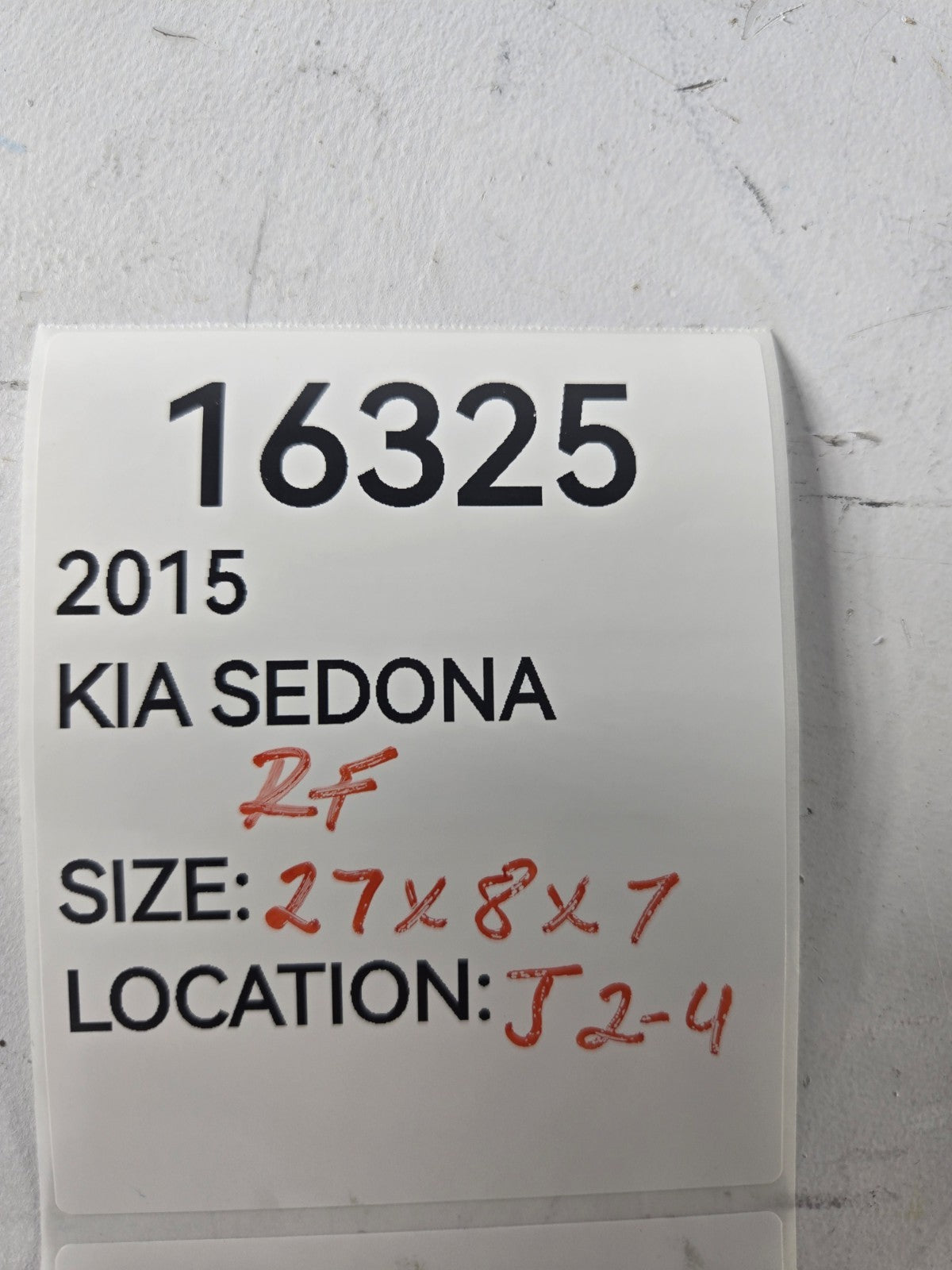 2015 2018 Kia Sedona Right Passenger Front Suspension Shock Absorber Coil Spring