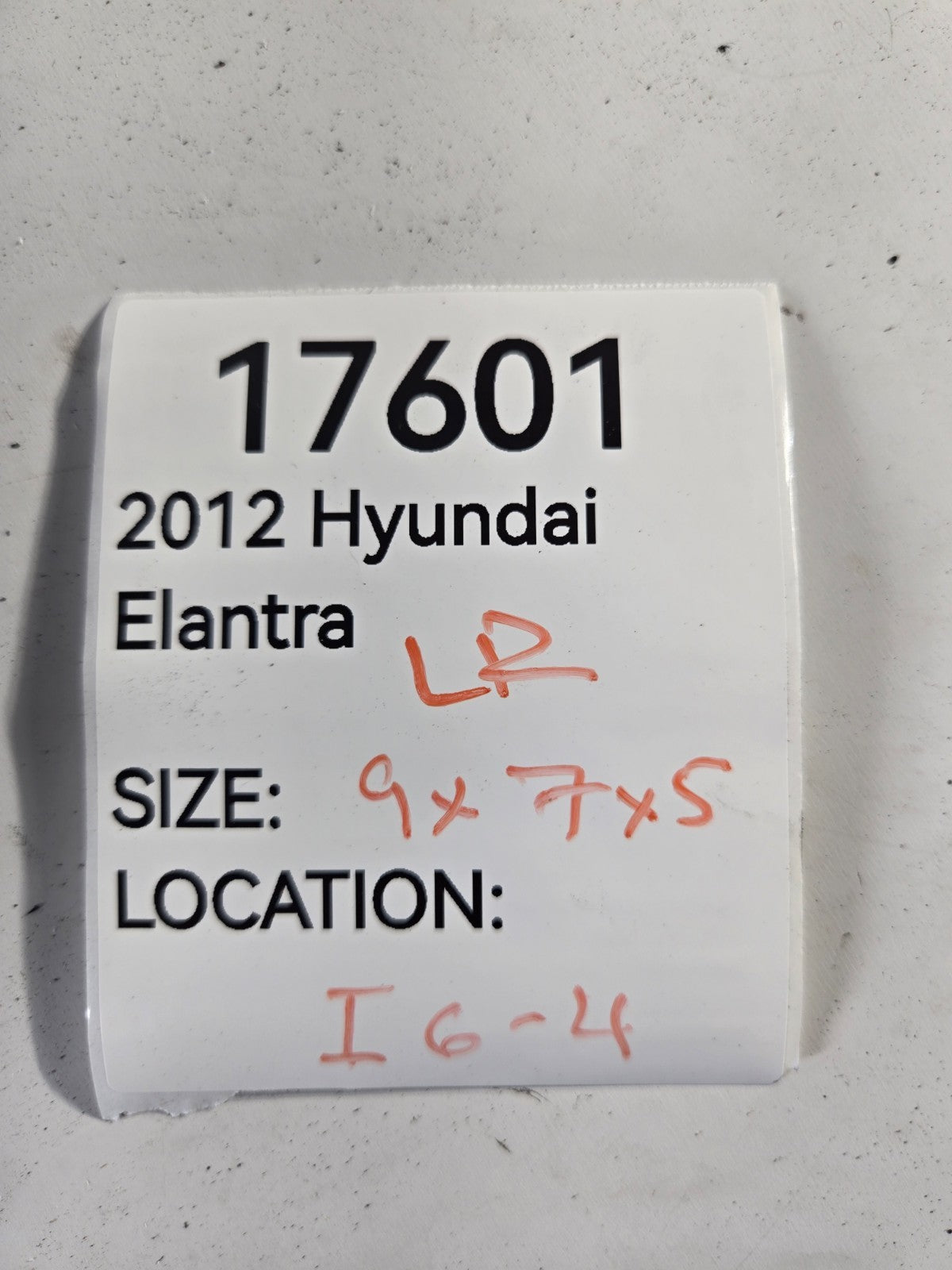 2011 2015 Hyundai Elantra Left Driver Side Rear Wheel Brake Caliper OEM