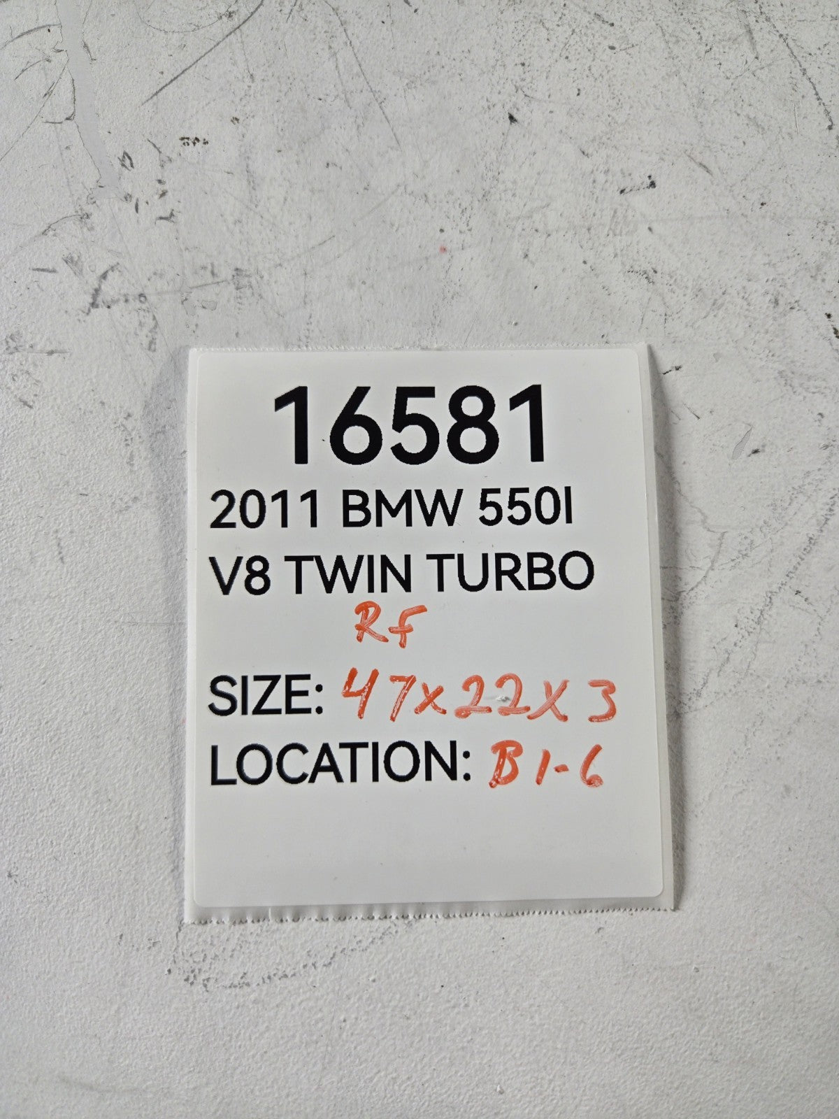 2010 2016 BMW 528i 535d 550i M5 Under Hood Seal Cover Panel Right Passenger OEM