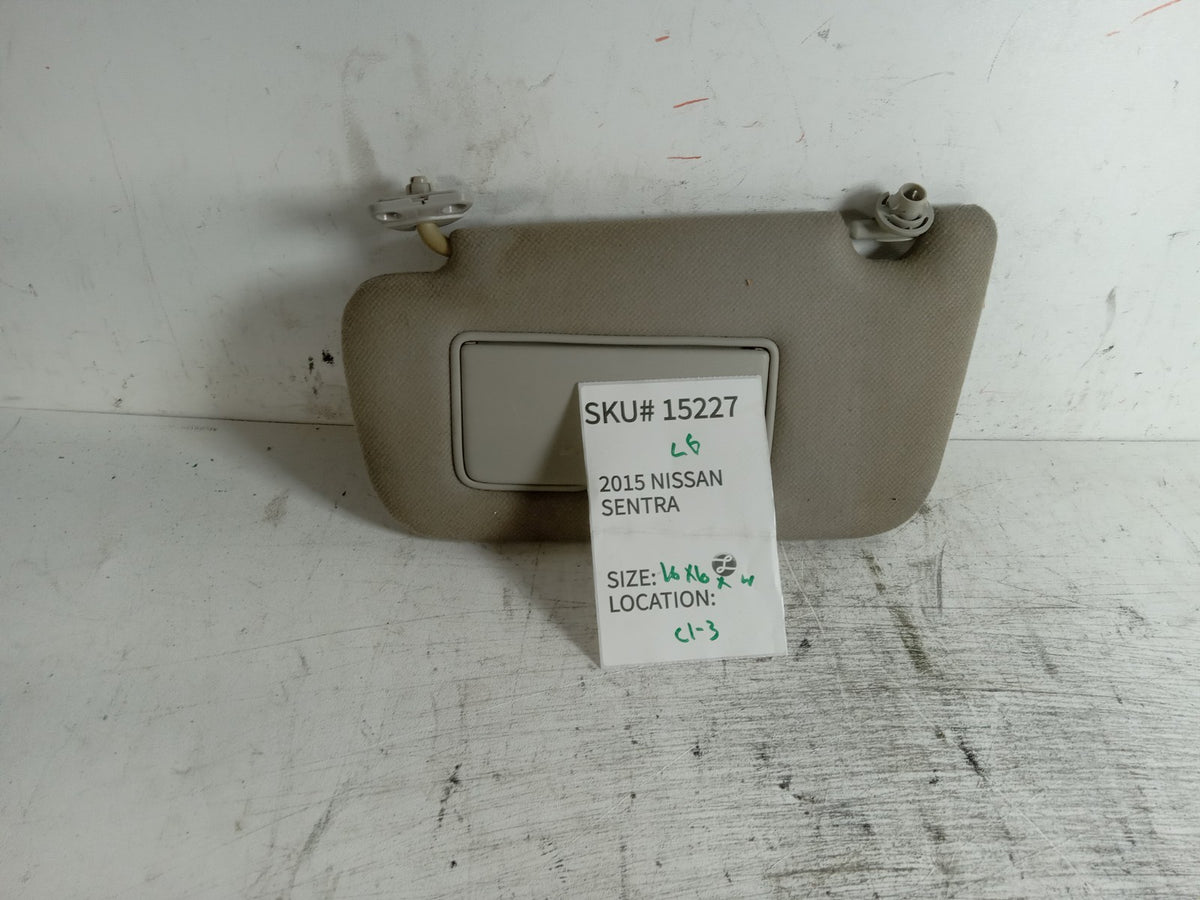 2013-2019 Nissan Sentra Left Front Sun Visor Sunvisor LH 96401-3SG8A OEM 15227