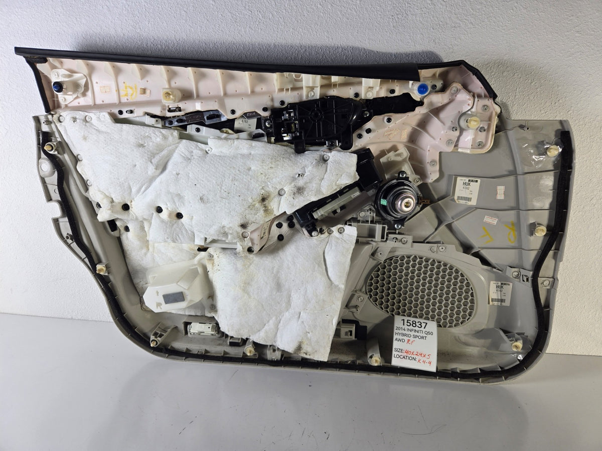 2014 2017 Infiniti Q50 Right Passenger Side Front Door Trim Cover Panel Inner OE