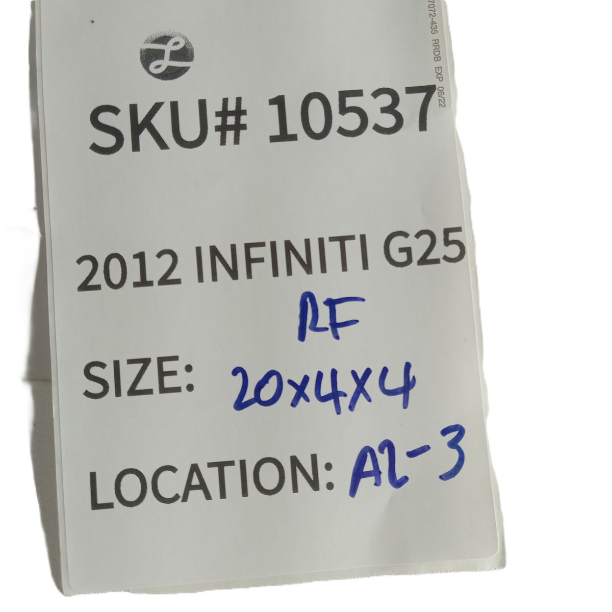 2011-2012 Infiniti G25 Right Front Dash Instrument Trim Molding Silver OEM 10537