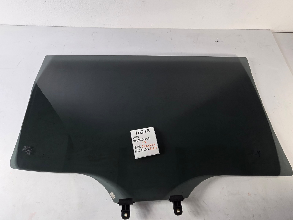 2015 2021 Kia Sedona Left Driver Rear Sliding Door Window Glass W Privacy OEM