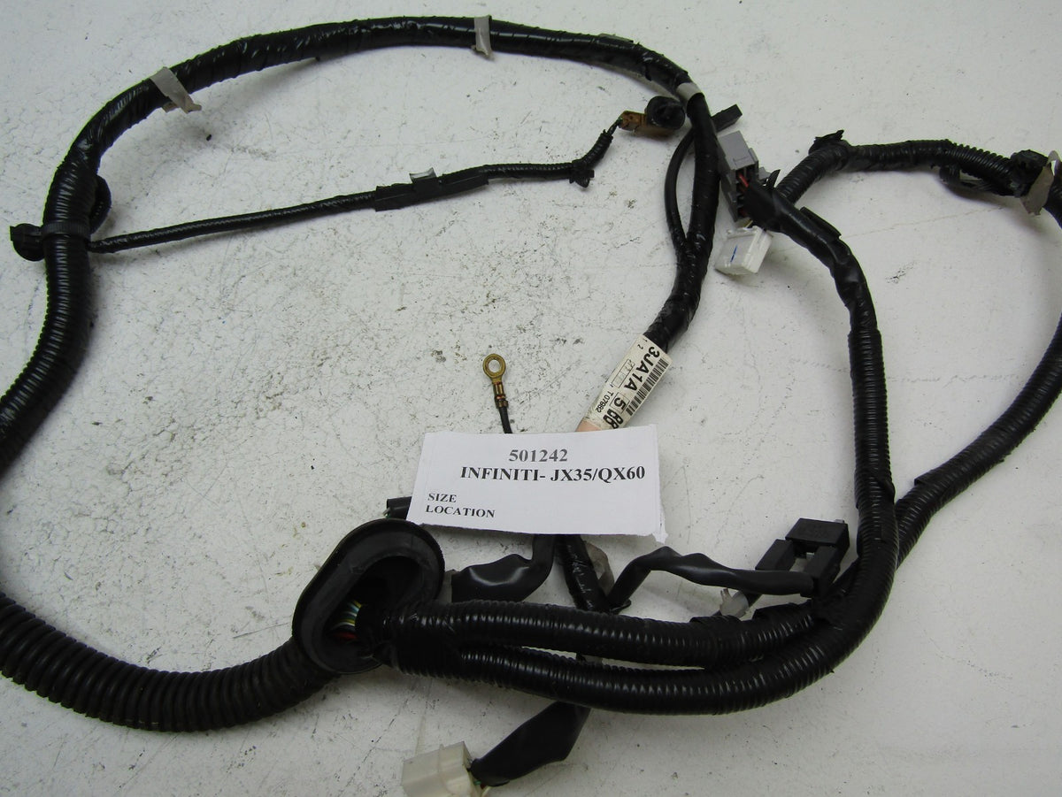 2016 Infiniti Qx60 rear trunk lift gate hatch wire wiring harness 24051-3JA1A