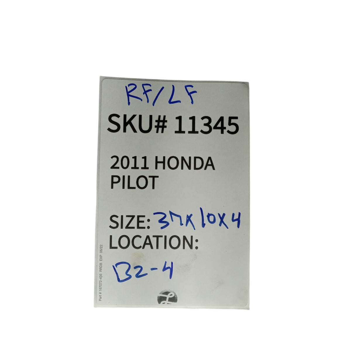 2009-2011 Honda Pilot Left Right Front Windshield Wiper Arm With Blade OEM 11345