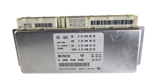 2005 2006 Mercedes Benz E500 Anti Lock Braking System ABS Module OEM 265109538