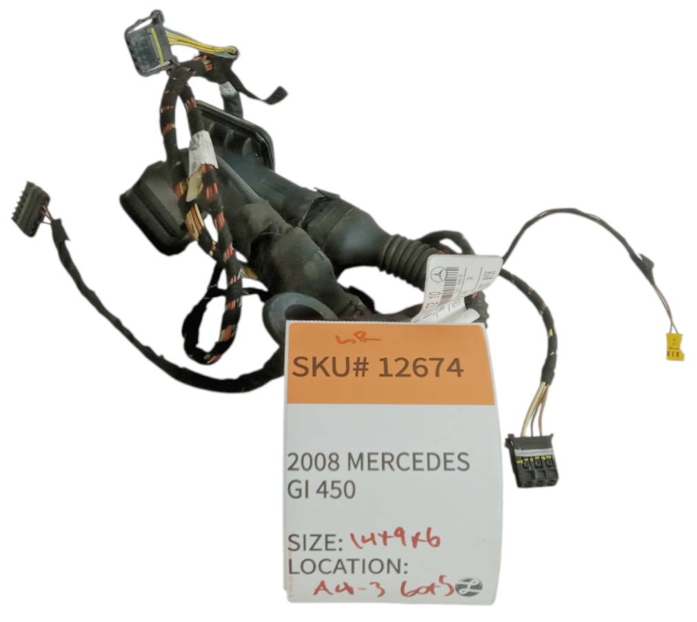 2008 Mercedes Benz GL450 Left Driver Side Rear Door Wire Wiring Harness OEM