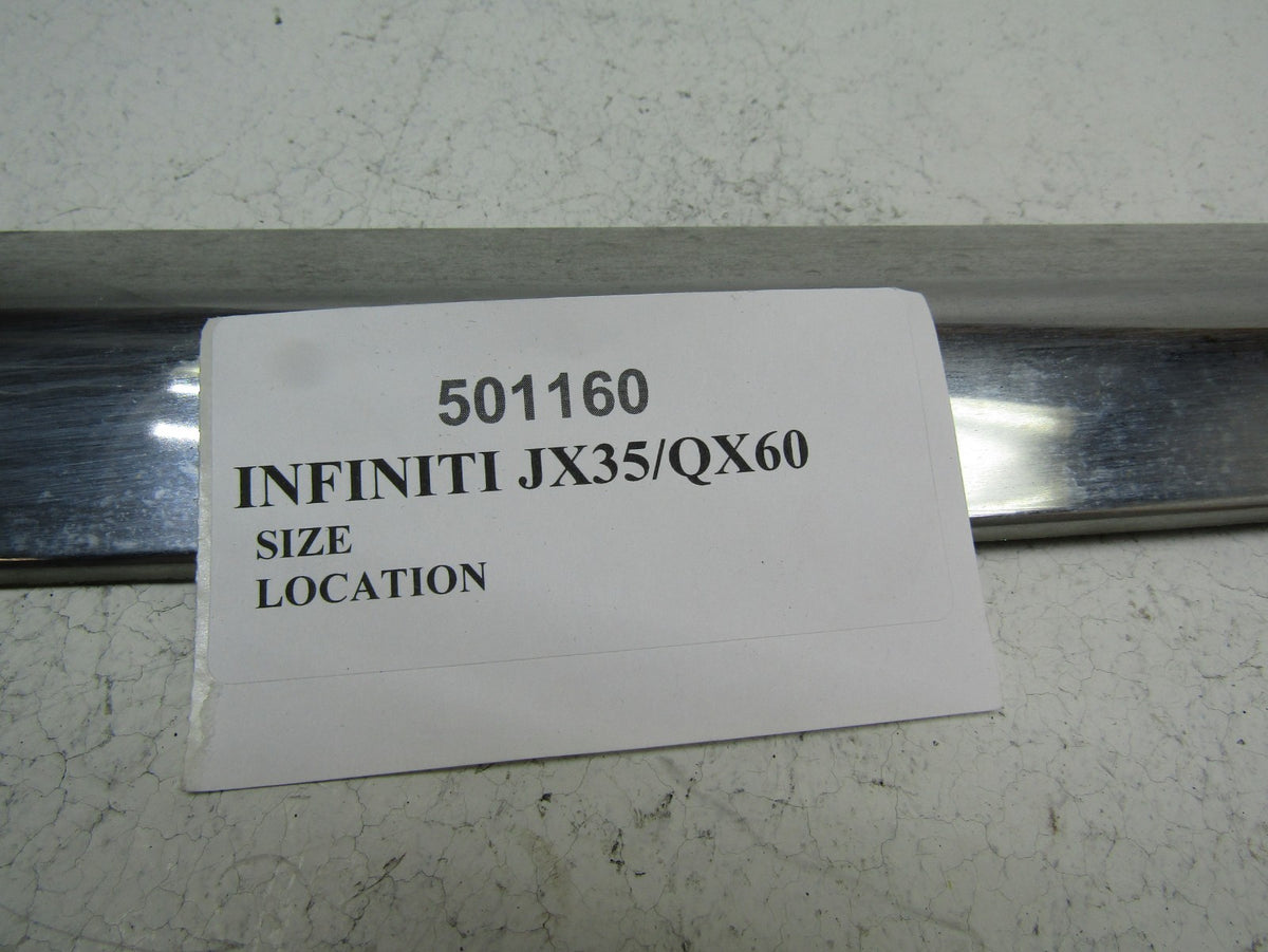 2020 Infiniti Qx60 Right passenger REAR BACK door chrome trim belt molding lower