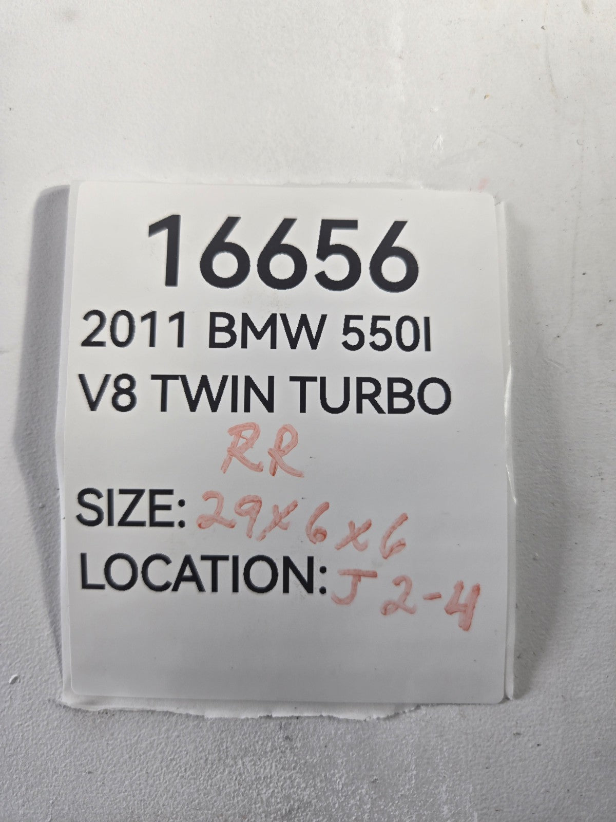 2010 2013 BMW 550i RWD Right Passenger Rear Shock Absorber Strut Coil Spring OEM