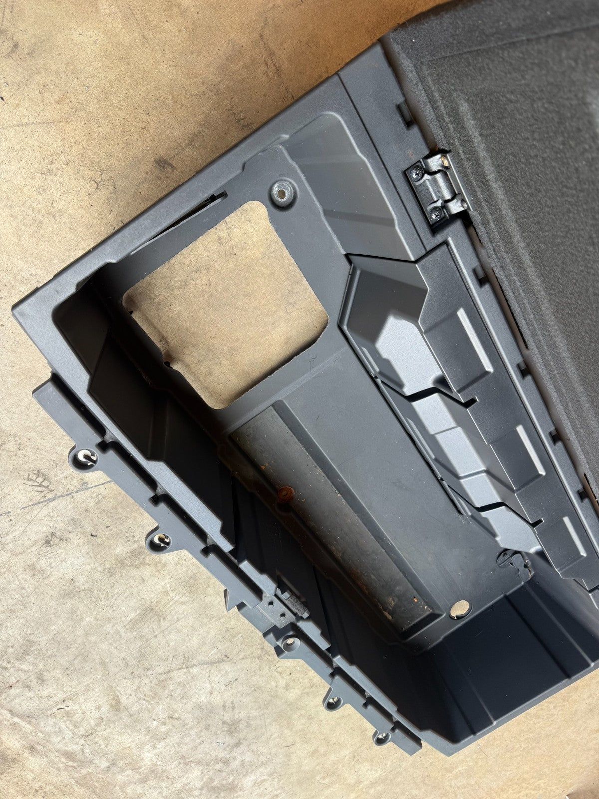 2013 2014 2015 Infiniti QX60 rear trunk storage tray box carpet console floor OE