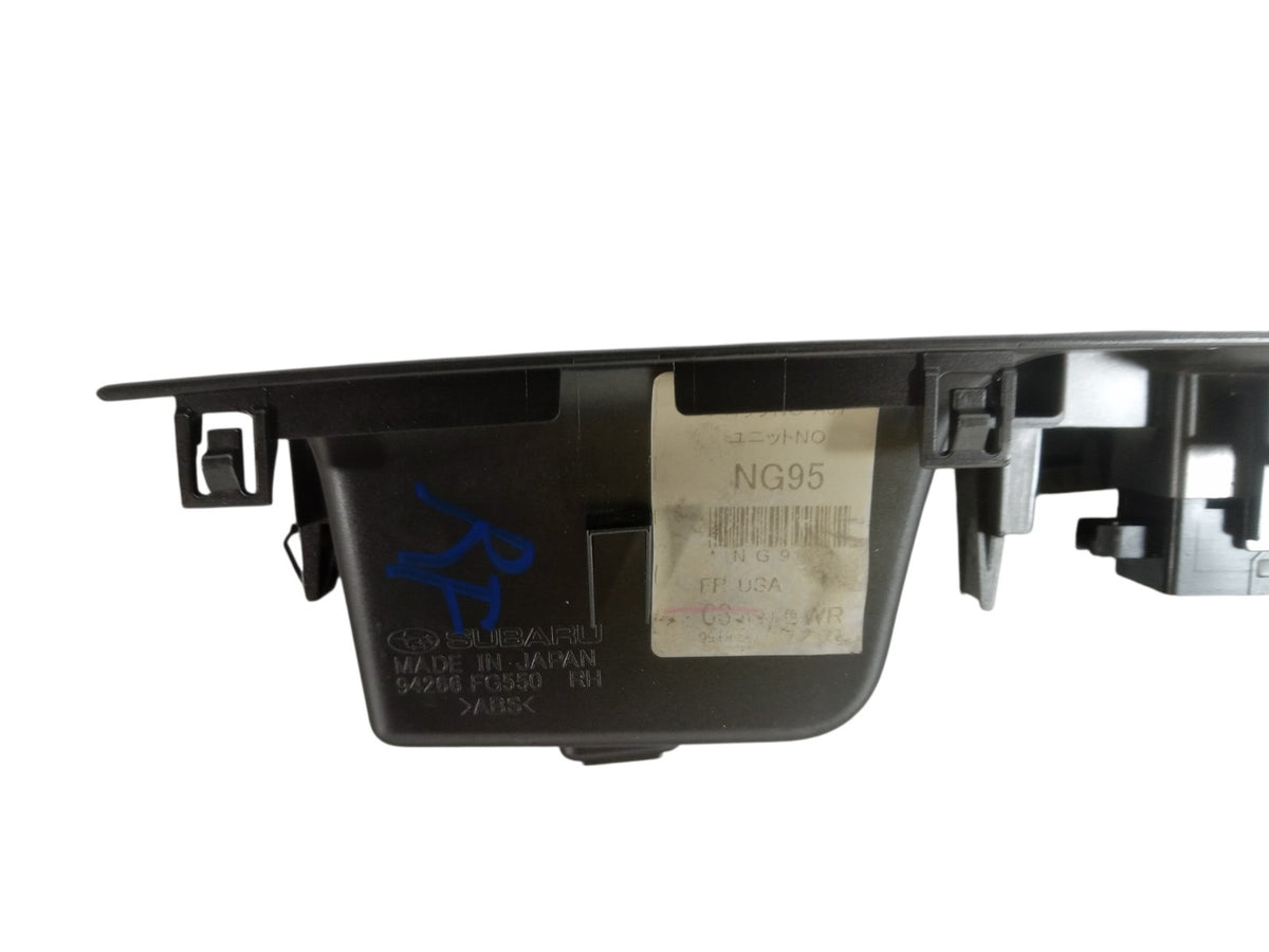 2011-2014 Subaru Impreza Right Front Window Control Switch Bezel RH OEM 12904
