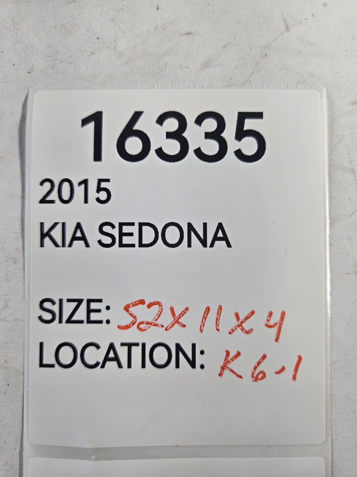2015 2021 Kia Sedona Radiator Sight Shield Core Support Upper Cover Panel OEM