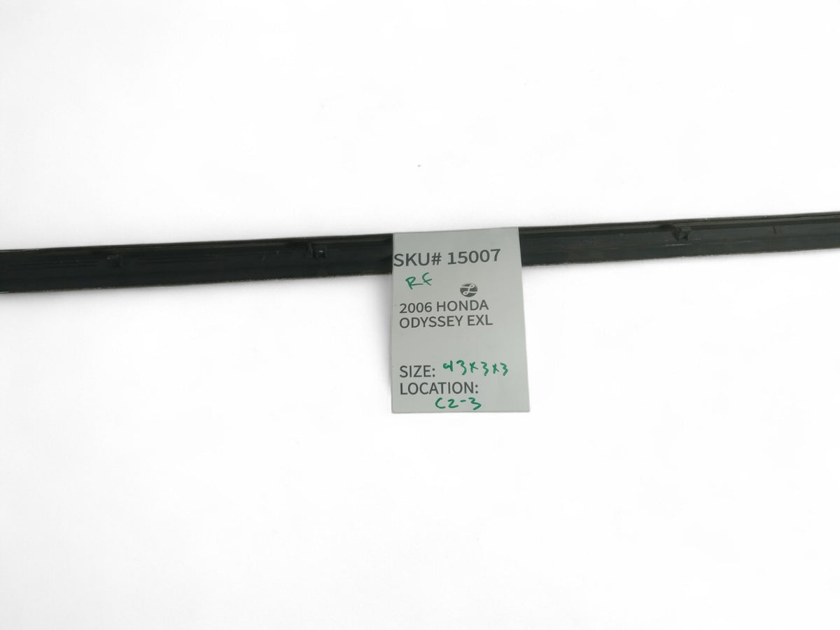2005 2009 Honda Odyssey Right Passenger Side Front Door Trim Molding Silver OEM