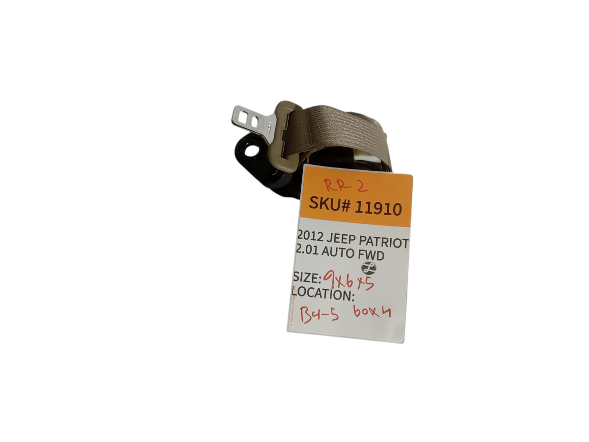 2012-2015 Jeep Patriot Right Rear Outer Seat Belt Genuine OEM 11910