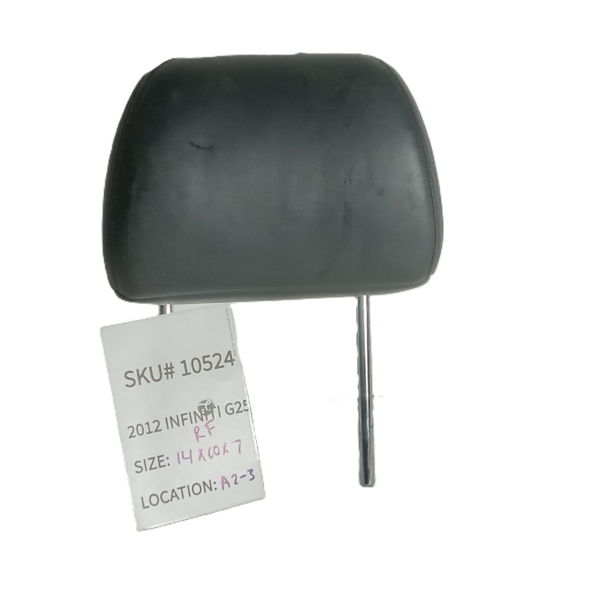 2011-2012 Infiniti G25 Right Front Seat Headrest Head Rest Black OEM 10524