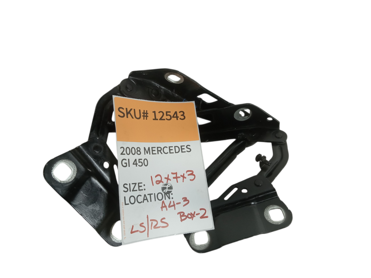 2008-2012 Mercedes-Benz GL450 Left Right Hood Hinge Brackets Set Pair  OEM 12543
