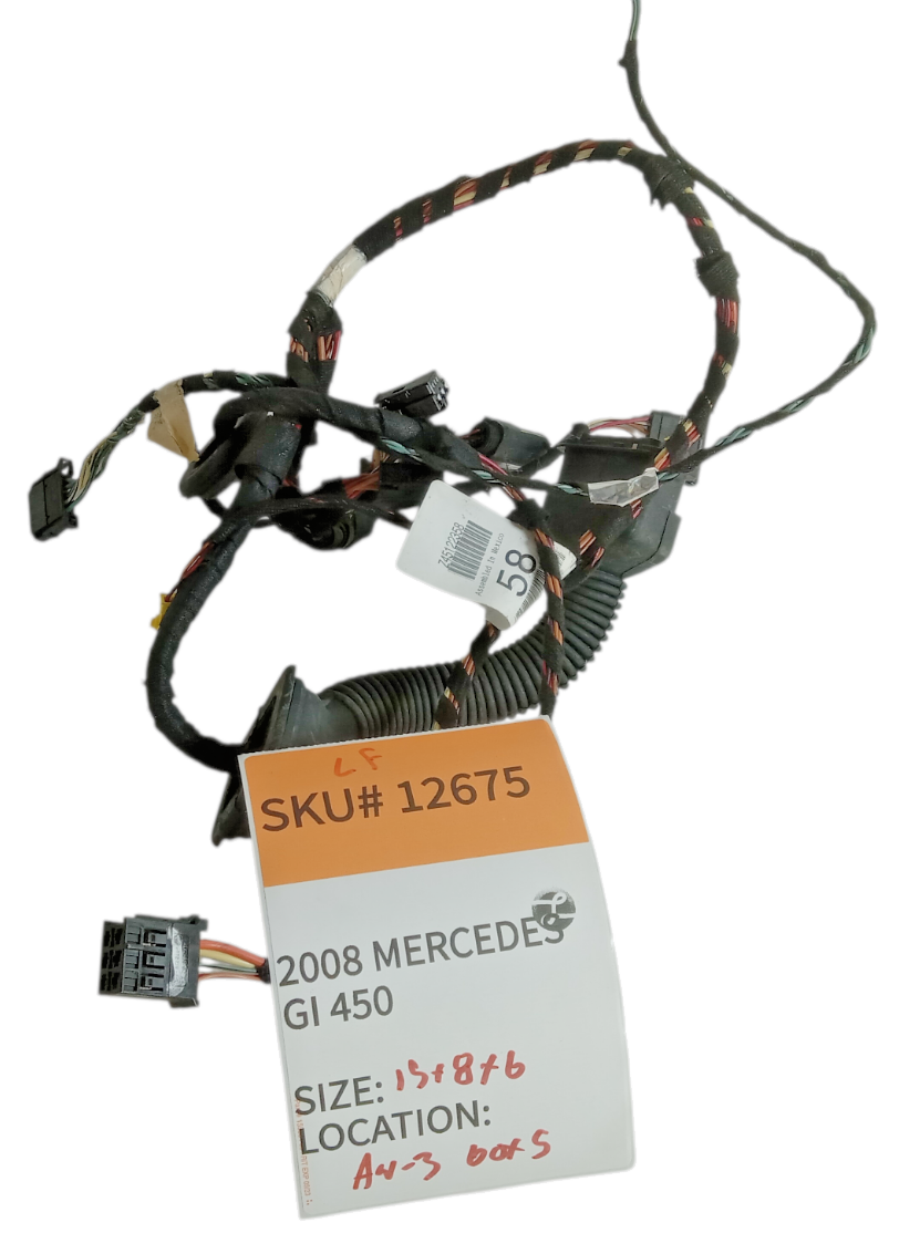 2008 Mercedes Benz GL450 Left Driver Side Front Door Wire Wiring Harness OEM